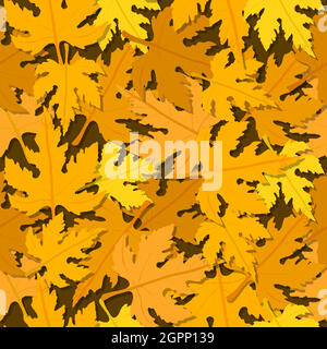 Autumn leaves pattern Stock Vector