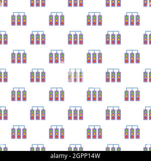 Racing traffic lights pattern, cartoon style Stock Vector