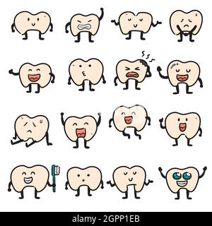 vector set of teeth Stock Vector Image & Art - Alamy
