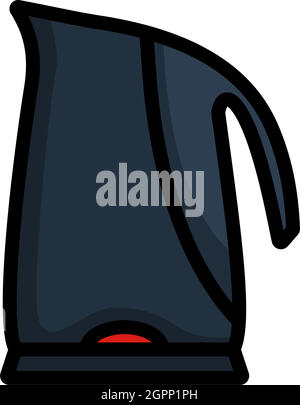 Kitchen Electric Kettle Icon Stock Vector