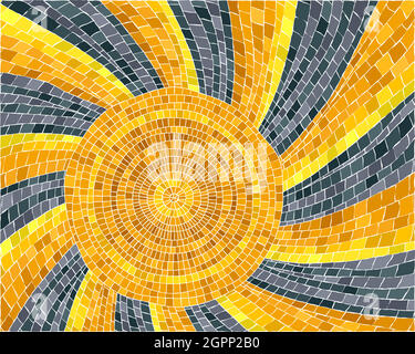 The Sun Mosaic Stock Vector