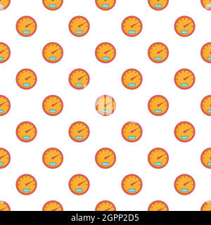 Speedometer pattern, cartoon style Stock Vector