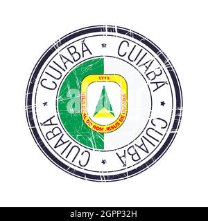 City of Cuiaba, Brazil vector stamp Stock Vector