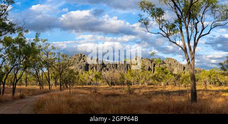 Limestone outcrop at Royal Arch Cave, Chillagoe-Mungana Caves National park, North Queensland Stock Photo