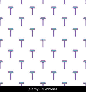 Razor pattern, cartoon style Stock Vector