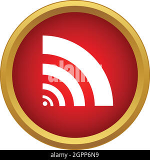 Wi fi icon in simple style Stock Vector