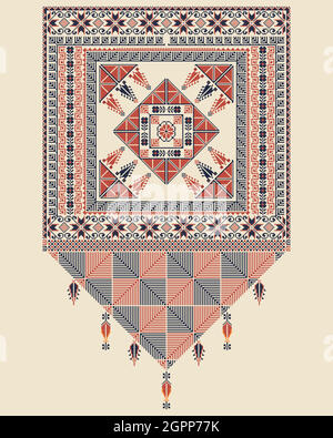 Palestinian pattern 14 Stock Vector