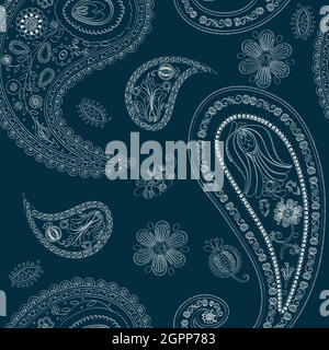 Floral paisley design 5 Stock Vector