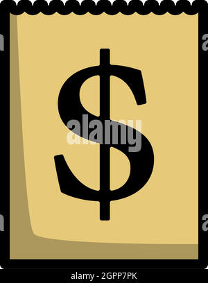 Dollar Calendar Icon Stock Vector