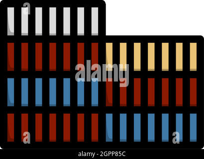 Container Stack Icon Stock Vector