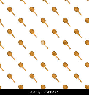 Stick for honey pattern, cartoon style Stock Vector