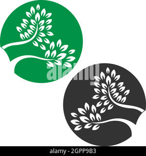 Tree icon  Tree branch design vector illustration Stock Vector