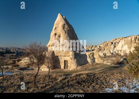 Turkey, Cappadocia, Goreme, El Nazar Church and rock formations Stock Photo