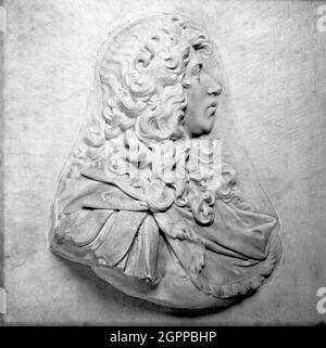 Profile Bust of the Prince of Cond&#xe9;, c. 1685. Stock Photo