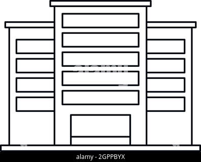 Industrial plant building icon, outline style Stock Vector Image & Art ...