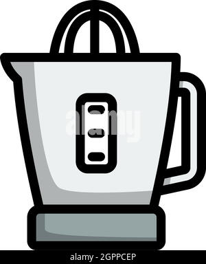 Citrus Juicer Machine Icon Stock Vector