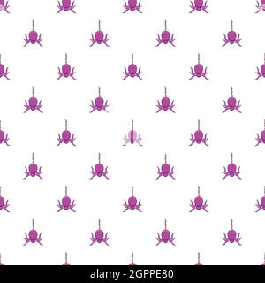 Spider pattern, cartoon style Stock Vector