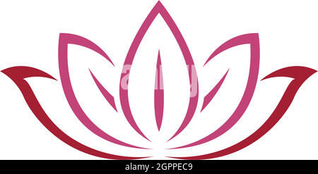 Beauty Lotus flowers logo icon design template Stock Vector