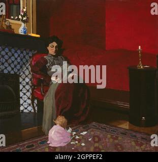 The Red Room, Etretat, 1899. Stock Photo