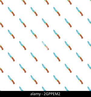 Knife pattern, cartoon style Stock Vector