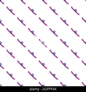Snowboard pattern, cartoon style Stock Vector