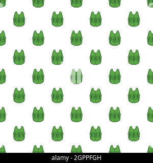 Hunting vest pattern, cartoon style Stock Vector