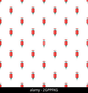 Detonator pattern, cartoon style Stock Vector