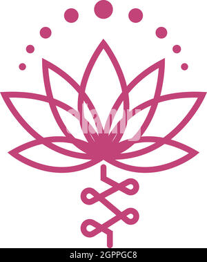 Beauty Lotus flowers logo icon design template Stock Vector