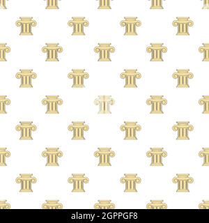 Roman column pattern, cartoon style Stock Vector