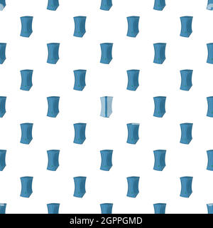 Computer system unit pattern, cartoon style Stock Vector
