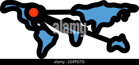 Logistic Concept Icon Stock Vector