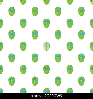 Stopwatch pattern, cartoon style Stock Vector