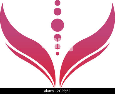 Beauty Lotus flowers logo icon design template Stock Vector