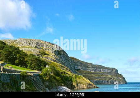 Llandudno north coast view of Great Orme in North Wales Stock Photo