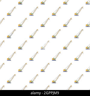 Crane pattern, cartoon style Stock Vector
