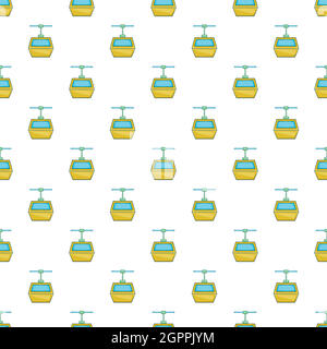 Funicular pattern, cartoon style Stock Vector