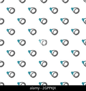 Lock for bicycle pattern, cartoon style Stock Vector