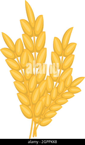 Bunch of wheat icon, cartoon style Stock Vector Image & Art - Alamy