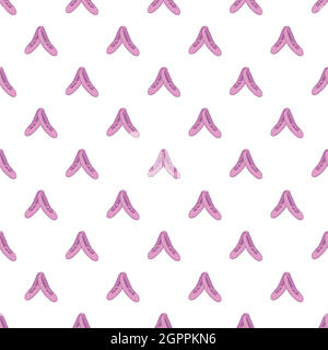 Pointe shoes pattern, cartoon style Stock Vector