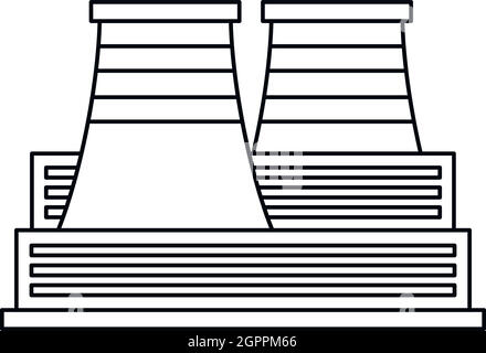Processing plant icon, outline style Stock Vector Image & Art - Alamy