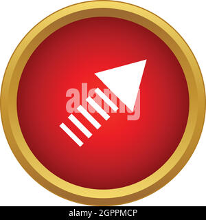 An ascending arrow icon, simple style Stock Vector Image & Art - Alamy