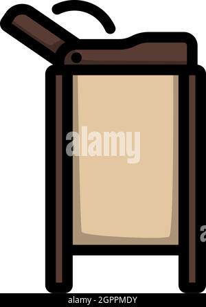 Baby Swaddle Table Icon Stock Vector