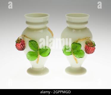 Pair of Vases, England, c. 1850/60. Stock Photo