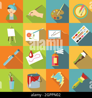 Art Supplies Vector Illustration. Hand Drawn Easel, Brushes, Palette and  Color Tube. Outline Doodle Tools for Painting Stock Vector - Illustration  of creativity, artistic: 183496925