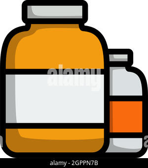 Pills Container Icon Stock Vector