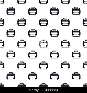 Printer pattern, simple style Stock Vector