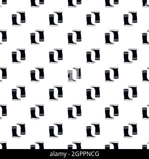 Boots pattern, simple style Stock Vector