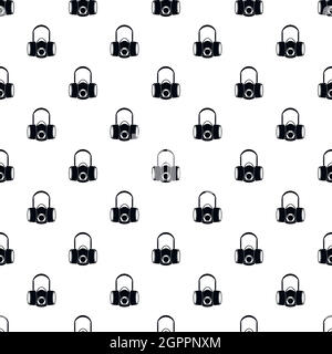 Gas half mask pattern, simple style Stock Vector