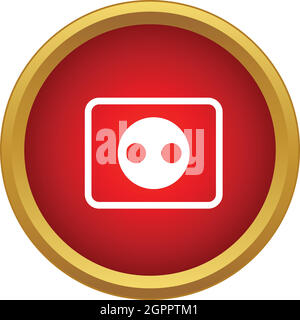 Outlet icon, simple style Stock Vector