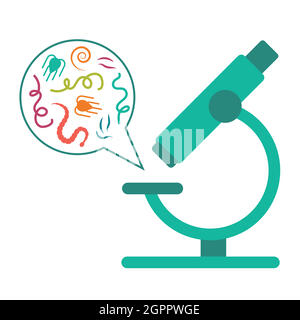 parasite and worm Stock Vector